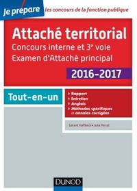 Attaché territorial 2016-2017 - Concours interne et 3e voie - Tout-en-un