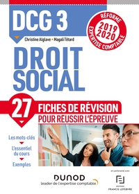 DCG 3 - Droit social - Fiches de révision - Réforme 2019-2020