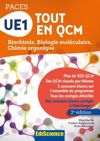 UE1 Tout en QCM - PACES - 2e éd. - Biochimie, Biologie moléculaire, Chimie organique
