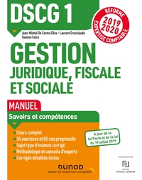 DSCG1 Gestion juridique, fiscale et sociale - Manuel - Réforme 2019-2020