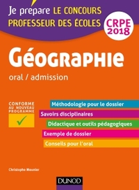 Géographie - Professeur des écoles - oral / admission - CRPE 2018