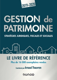 Gestion de patrimoine - 2019-2020 - Stratégies juridiques, fiscales et sociales