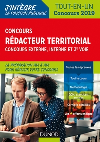 CONCOURS REDACTEUR TERRITORIAL. EXTERNE, INTERNE ET 3E VOIE. - TOUT EN UN - CONCOURS 2019 - TOUT-EN-