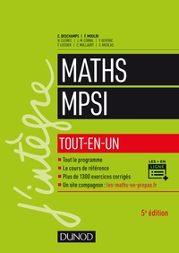 Mathématiques MPSI - Tout-en-un - 5e éd.