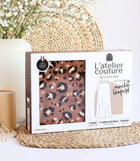 COFFRET L'ATELIER DE COUTURE : JUPE MOKA LEOPARD
