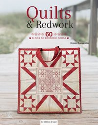 QUILTS & REDWORK - 60 BLOCS DE BRODERIE ROUGE