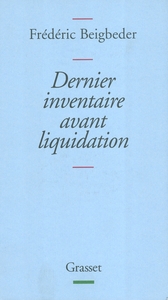 Dernier inventaire avant liquidation