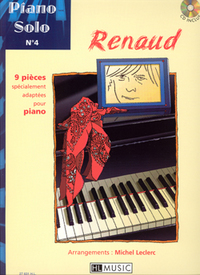 PIANO SOLO N4 : RENAUD + CD --- PIANO