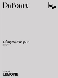 L'Enigme d'un jour --- Piano