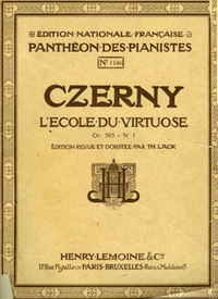 ECOLE DU VIRTUOSE OP.365 N1 --- PIANO
