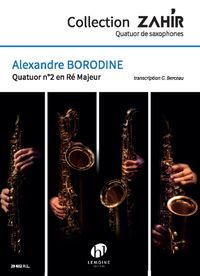 QUATUOR A CORDES N2 ARRANGE POUR 4 SAXOPHONES --- CONDUCTEUR ET PARTIES SEPAREES