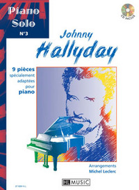 PIANO SOLO N3 : JOHNNY HALLYDAY + CD --- PIANO