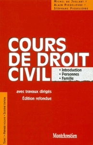 cours de droit civil. introduction. personnes. biens - 16ème édition
