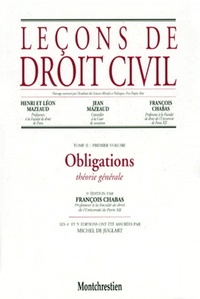 OBLIGATIONS : THEORIE GENERALE - 9EME EDITION - VOL02