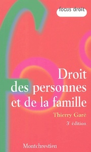 droit des personnes et de la famille - 3ème édition