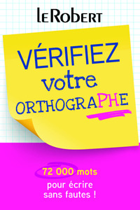 Vérifiez votre orthographe