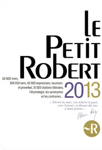 LE PETIT ROBERT 2013 (GRAND FORMAT)