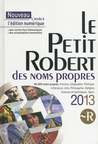 PETIT ROBERT NOMS PROPRES 2013