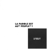 LA PAROLE EST AU(X) PEUPLE(S) ! : L'AVENTURE INTERNATIONALE DE LA CARAVANE DES DIX MOTS, LANGUE FRAN