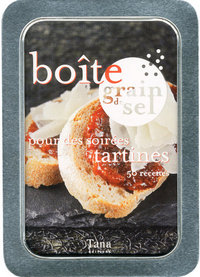 Boîte grain de sel pour des soirées tartines