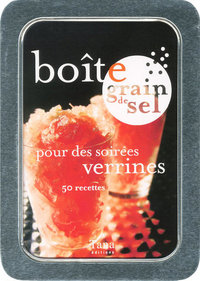 Boîte grain de sel pour des soirées verrines