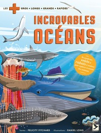 INCROYABLES OCEANS - DE NOMBREUX VOLETS ET RABATS A SOULEVER POUR EXPLORER LE MONDE DES ANIMAUX