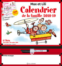 Calendrier de la famille 2018-2019