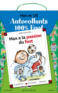 KIT FOOT MAX ET LILI POCHETTE STICKERS + MAX FOOT COUPE DU MONDE 2018