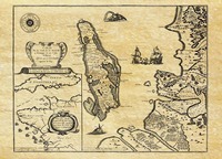 ILE D'OLERON EN 1627 CARTE DE NAVIGATION