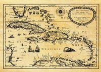 CARAIBES AU TEMPS DES PIRATES EN 1657 A PLAT