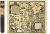 AFRIQUE SOURCES DU NIL EN 1587 50CM X 38 CM