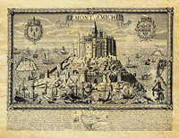 MONT ST MICHEL EN 1657 A PLAT