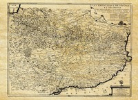 PYRENEES EN 1694 A PLAT