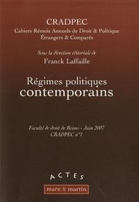 Régimes poliques contemporains - CRADPEC n° 1