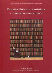 Propriété littéraire et artistique et humanités numériques