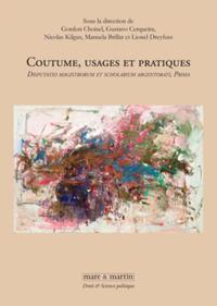 COUTUME, USAGES ET PRATIQUES - DISPUTATIO MAGISTRORUM ET SCHOLARIUM ARGENTORATI, PRIMA.