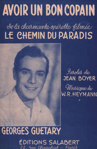 AVOIR UN BON COPAIN VARIOUSTES (CHT-PNO CHANT