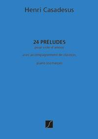 24 PRELUDES POUR VIOLE D'AMOUR AVEC MUSIQUE D'ENSEMBLE
