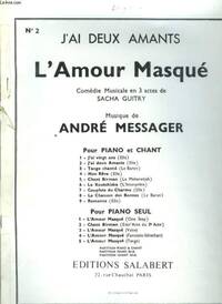 AMOUR MASQUE FANTAISIE PIANO PIANO