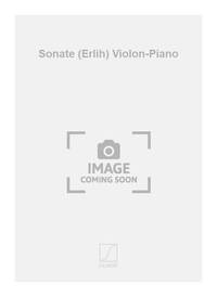 SONATE (ERLIH) VIOLON-PIANO VIOLON