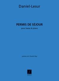 PERMIS DE SEJOUR BASSE-PIANO