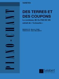 TERRES ET DES COUPONS VARIOUSTES CHANT SEUL  CHANT
