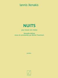 IANNIS XENAKIS : NUITS POUR DOUZE VOIX MIXTES - NOUVELLE EDITION - CONDUCTEUR