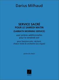 SERVICE SACRE POUR LE SAMEDI MATIN CHANT