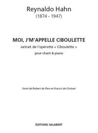 MOI J'M'APPELL CIBOULETTE CHANT-PIANO  CHANT