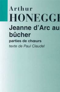 JEANNE D'ARC AU BUCHER, PARTITION D'ORCHESTRE