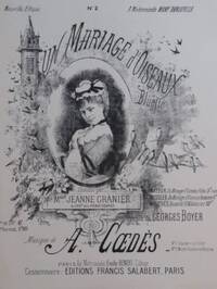 UN MARIAGE D'OISEAUX VARIOUSTES (CHT-PNO CHANT