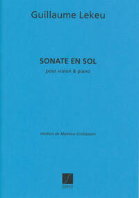 SONATE EN SOL MAJEUR VIOLON