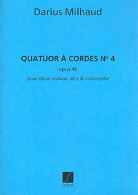QUATUOR A CORDES N 4 OP.46  MUSIQUE D'ENSEMBLE