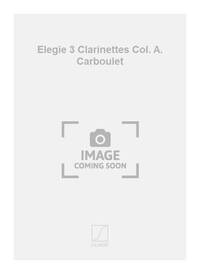 ELEGIE 3 CLARINETTES COL. A. CARBOULET  CLARINETTE